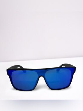Bold Blue Mirrored Sunglasses